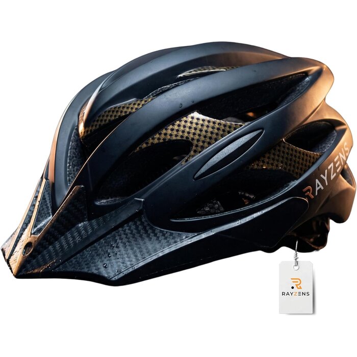 Casque de vélo urbain léger - Look carbone - Taille L - Jusqu'à 40% de remise