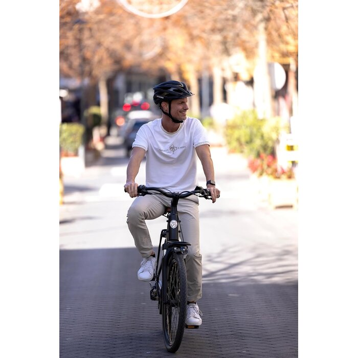 Casque de vélo urbain léger - Look carbone - Taille L - Jusqu'à 40% de remise