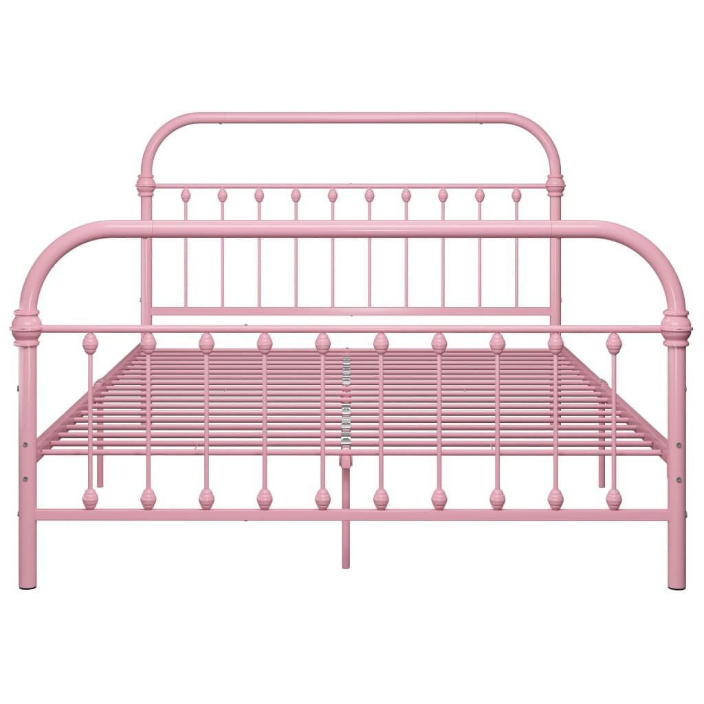 Cadre de lit en métal rose 120x200 cm - Jusqu'à 41% de remise
