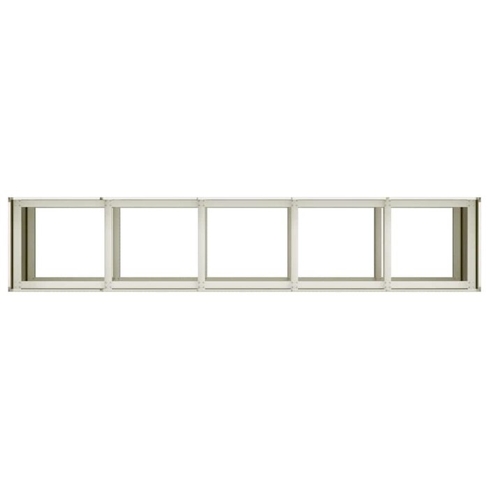 Jardinière surélevée en acier 200x40x80cm - Blanc - Jusqu'à -41%