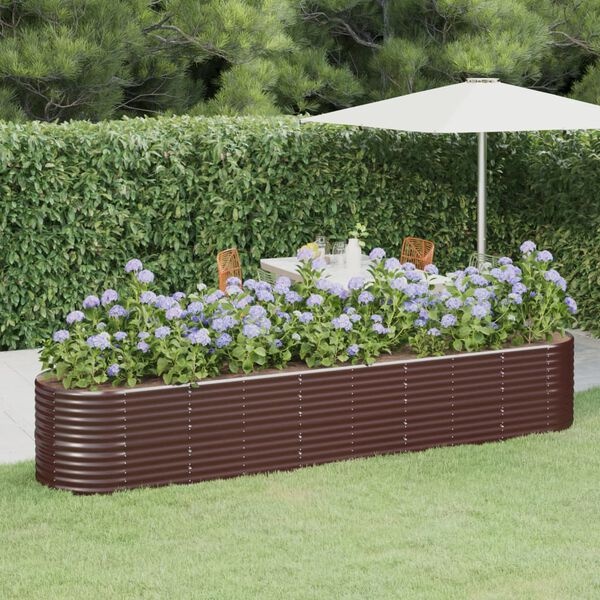 Grande jardinière ovale en acier marron - Jusqu'à 41% de réduction