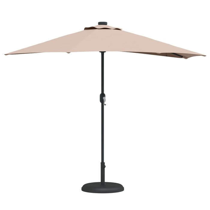 Parasol de jardin taupe LED 294x150cm - Jusqu'à 40% de réduction