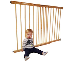 Viking Choice Barrière de sécurité en bois réglable (72-122 cm) - Jusqu'à -28%