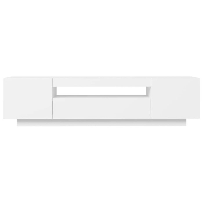 Meuble TV blanc avec LED 160 cm - Jusqu'à -41% sur l'état Déballé