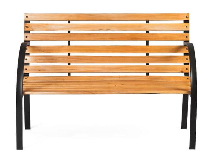 Banc de jardin bois et métal 122cm - Jusqu'à -43% sur nos retours clients