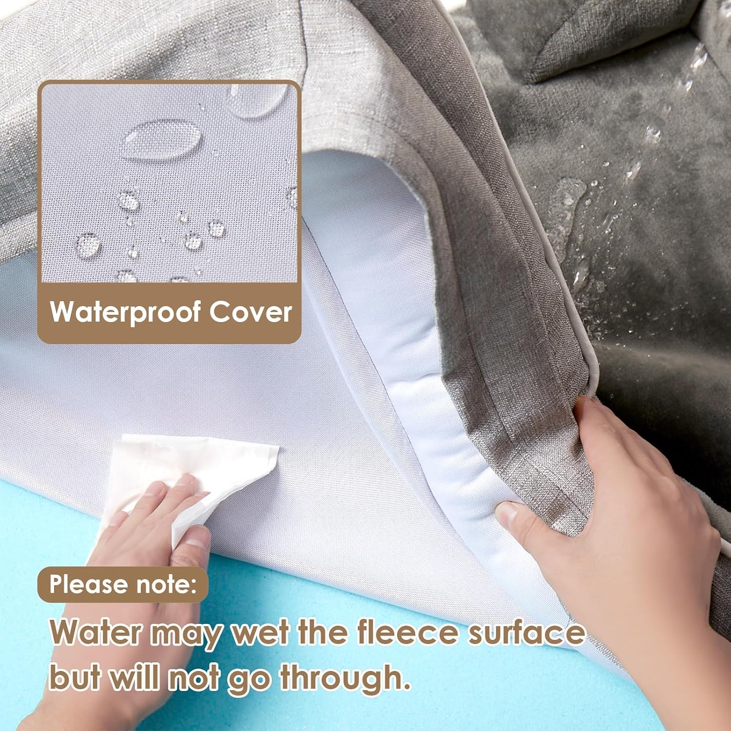 Panier Orthopédique pour Chien 104cm - Confort Mémoire de Forme - Jusqu'à -41%