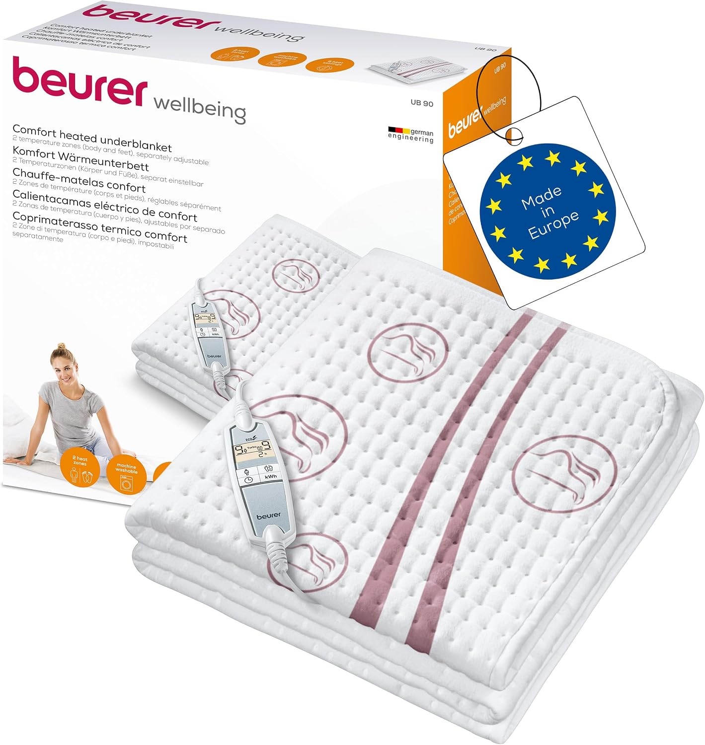 Surmatelas chauffant 150x80cm - 9 niveaux - Jusqu'à -40% sur l'outlet