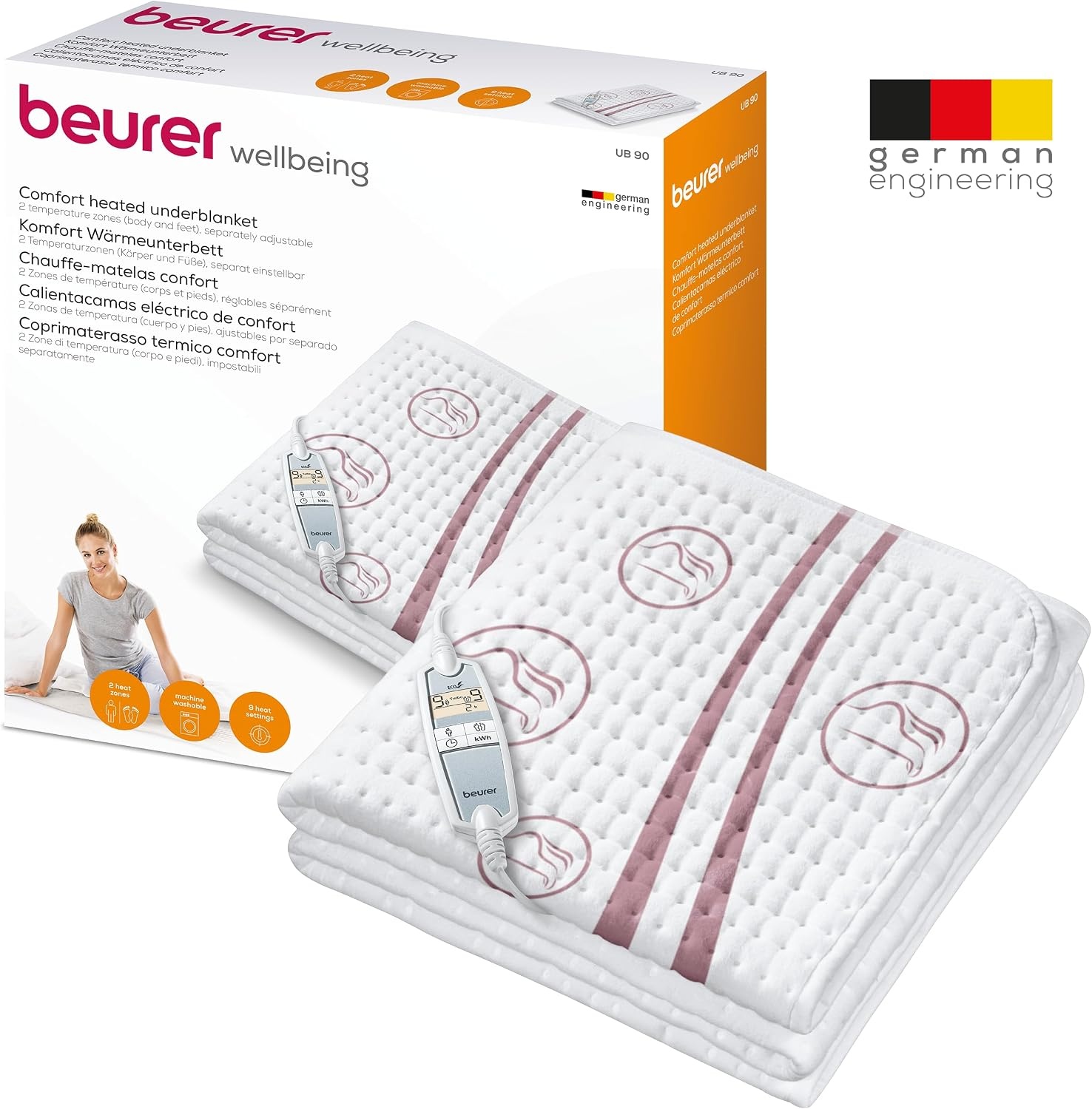 Surmatelas chauffant 150x80cm - 9 niveaux - Jusqu'à -40% sur l'outlet