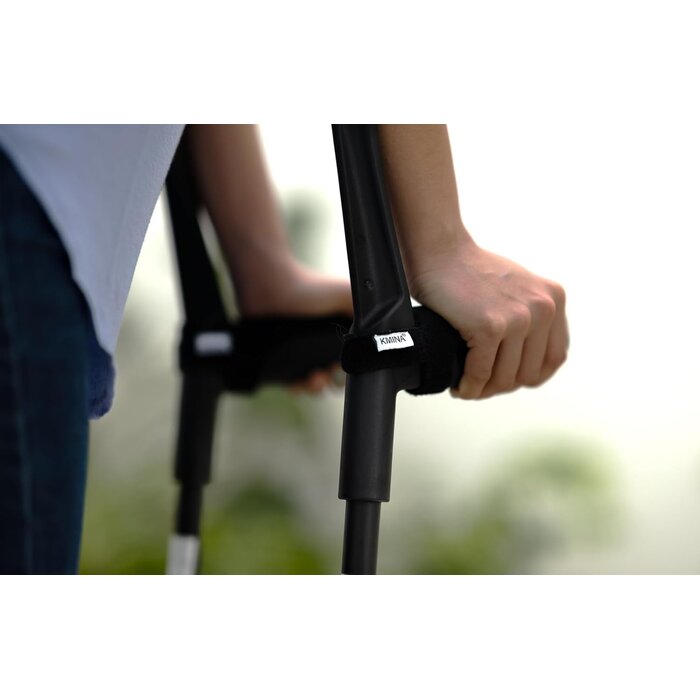 Béquilles avant-bras ergonomiques - Aluminium noir - Jusqu'à -39%