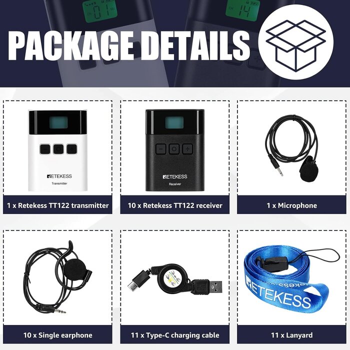 Système de guidage audio TT122 - 11 appareils - Jusqu'à 37% de réduction
