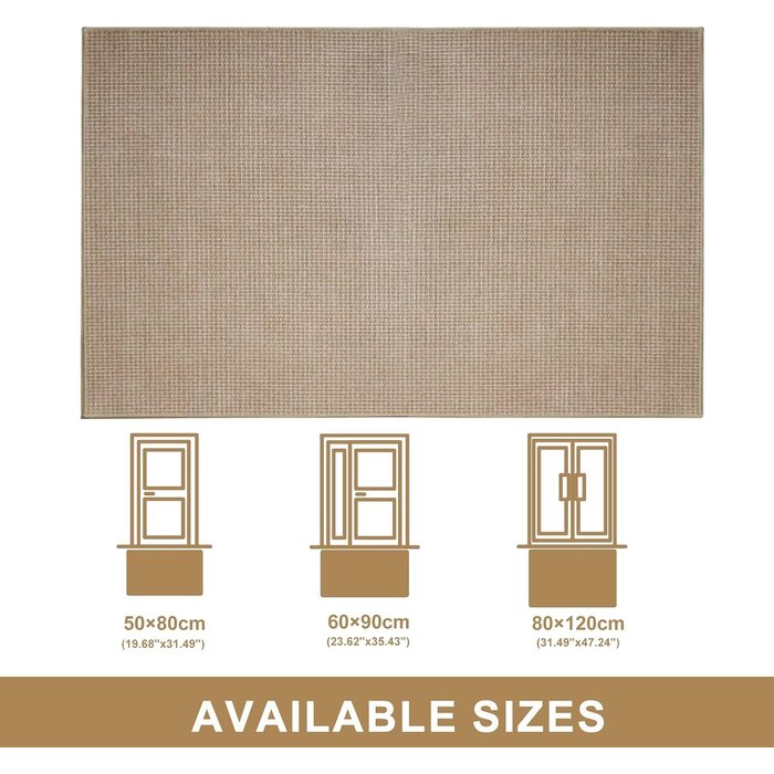 Paillasson absorbant 80x120 cm - Beige - Jusqu'à -38% de remise