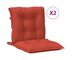 Vidaxl Lot de 2 coussins de chaise 100x50cm Rouge - Jusqu'à 65% de remise