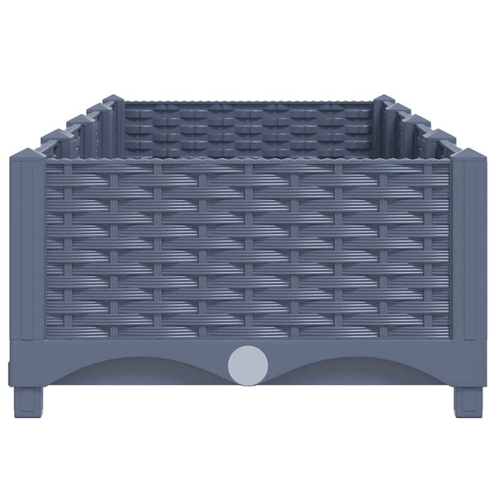 Jardinière surélevée 160x40x23 cm Bleu-Gris - Jusqu'à 33% de réduction