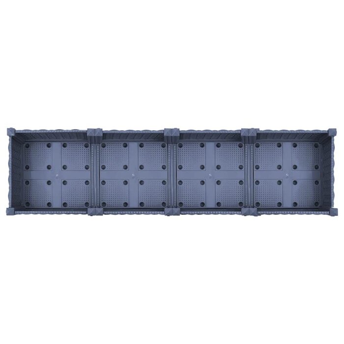 Jardinière surélevée 160x40x23 cm Bleu-Gris - Jusqu'à 33% de réduction