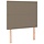 Lot de 2 têtes de lit tissu taupe - Hauteur réglable - Jusqu'à -33%