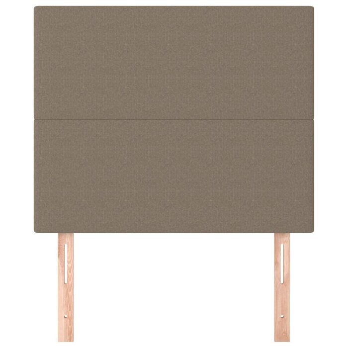 Lot de 2 têtes de lit tissu taupe - Hauteur réglable - Jusqu'à -33%