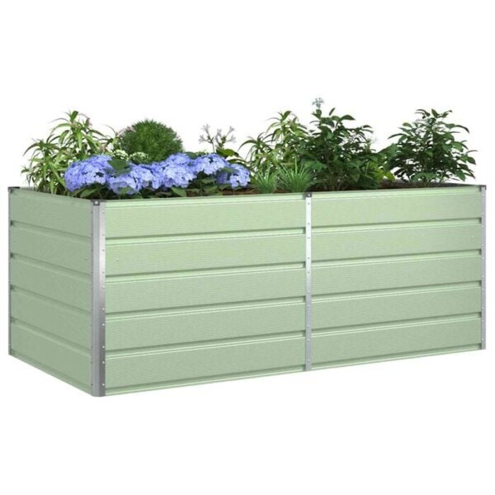 Jardinière en acier galvanisé 195 cm - Vert pastel - Jusqu'à -34%