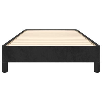 Cadre de lit en velours noir 90x200 cm - Jusqu'à 34% de remise