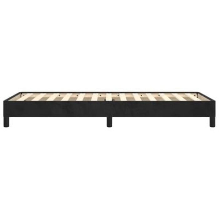 Cadre de lit en velours noir 90x200 cm - Jusqu'à 34% de remise