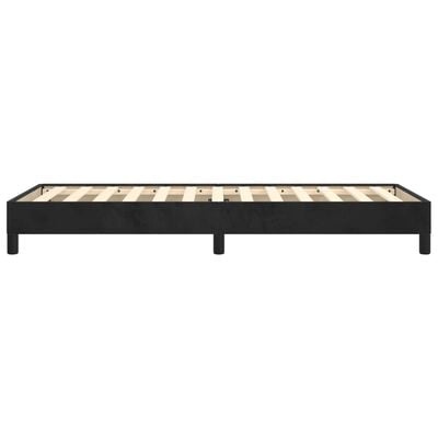 Cadre de lit en velours noir 90x200 cm - Jusqu'à 34% de remise