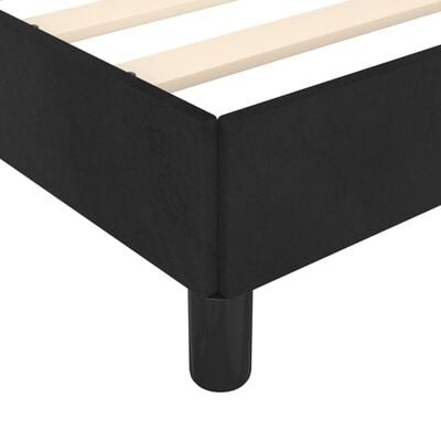 Cadre de lit en velours noir 90x200 cm - Jusqu'à 34% de remise