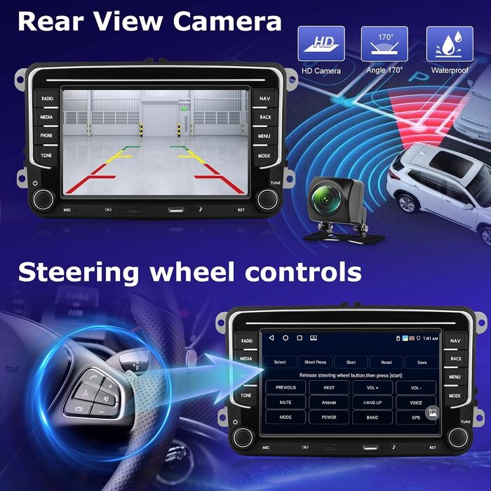 Autoradio Android 7 pouces pour VW/Seat/Skoda - Jusqu'à 30% de remise