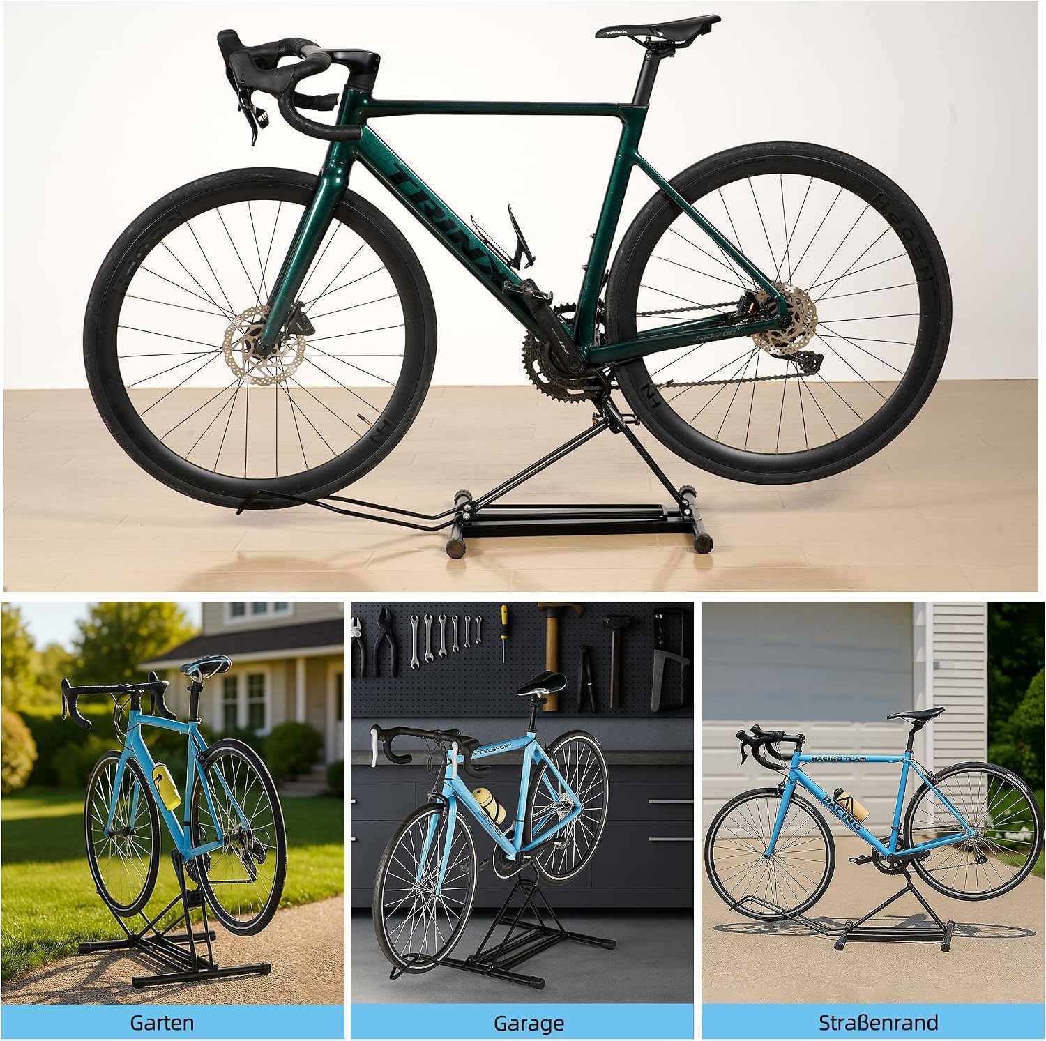 Support vélo 2-en-1 pliable : réparation et stationnement - Jusqu'à -27%