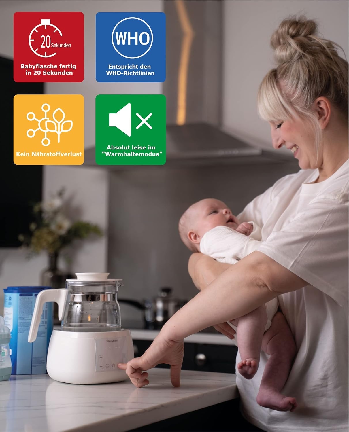 Préparateur de lait intelligent - Jusqu'à -34% sur vos biberons