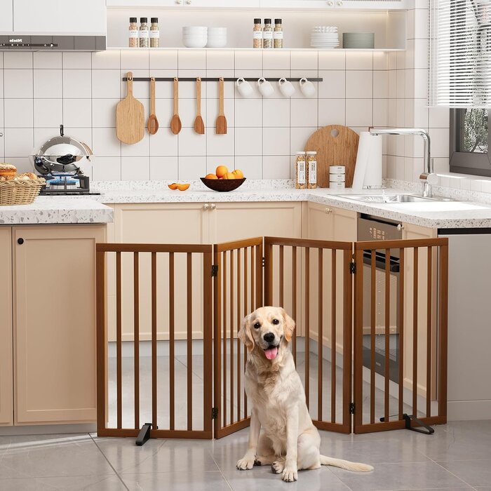 Barrière pour chien en bambou extensible - Jusqu'à 34% de remise