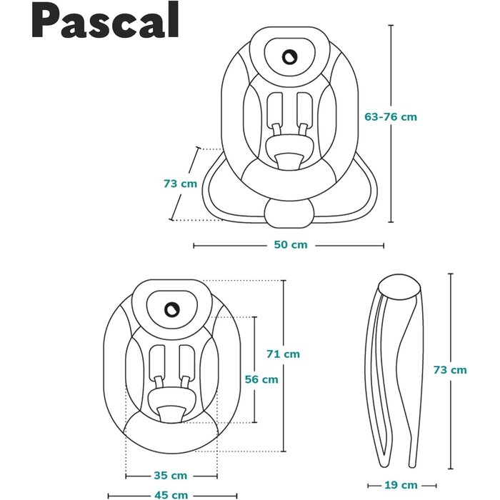 Transat Bébé Pascal - Gris - Jusqu'à 34% de remise sur le déstockage