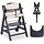 Chaise haute évolutive bois - Gris foncé - Jusqu'à -35% en outlet