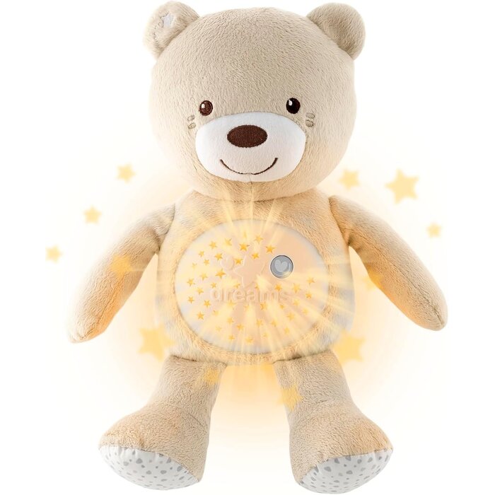 Veilleuse projecteur ourson peluche Rose - Jusqu'à -32% de remise
