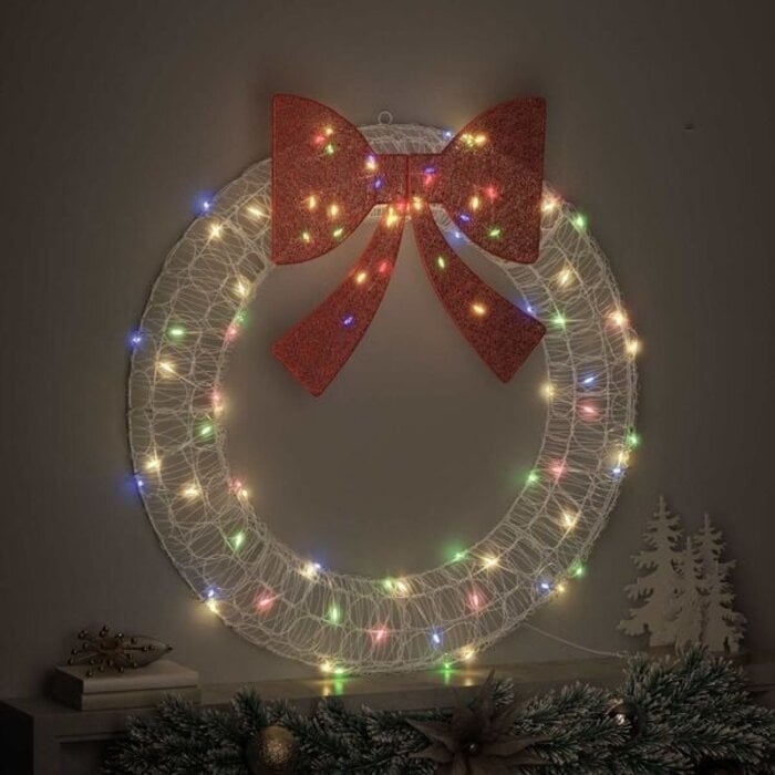 Couronne de Noël LED 90 cm - Jusqu'à 79% de remise