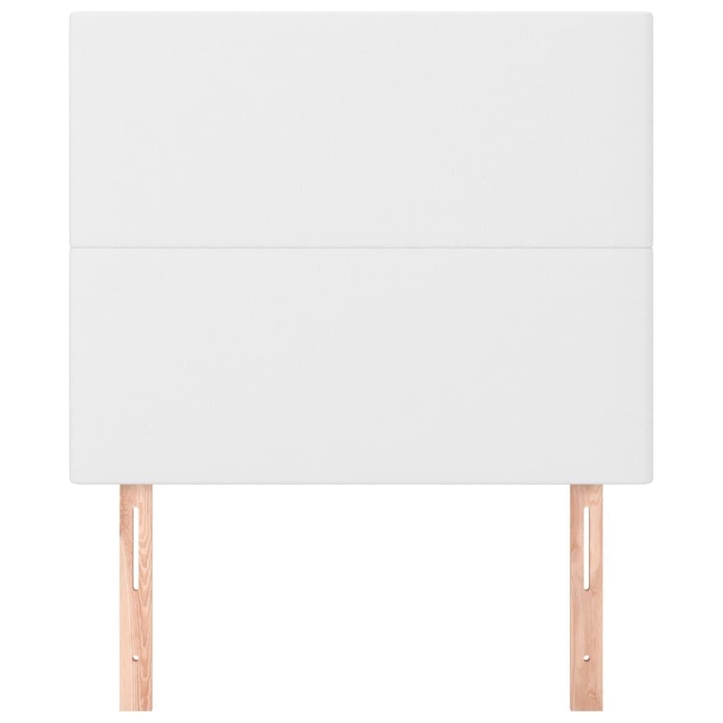 Lot de 2 têtes de lit 80 cm en similicuir blanc - Jusqu'à -39%