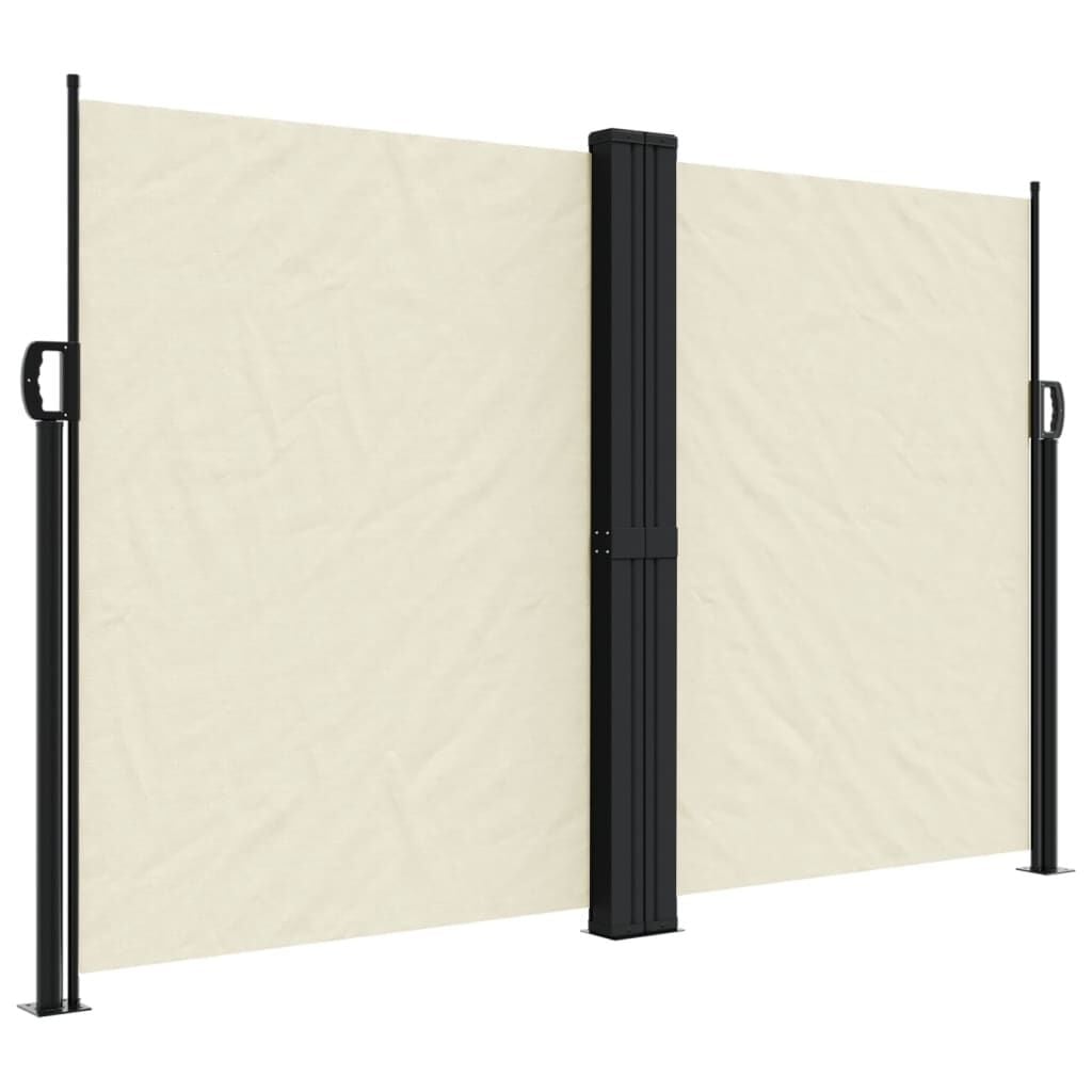 Paravent rétractable 160x1000 cm Crème - Jusqu'à -35% en Outlet
