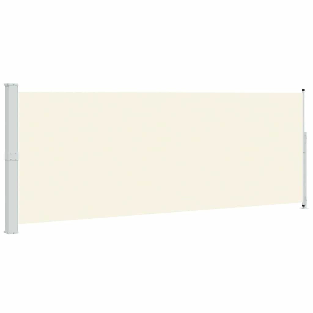 Paravent latéral rétractable 180x500 cm crème - Jusqu'à 34% de remise