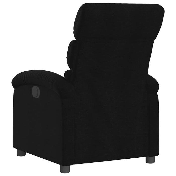 Fauteuil relax inclinable en tissu noir - Confort manuel - Jusqu'à 35% de remise