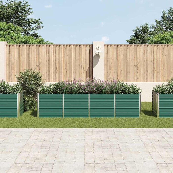Grande jardinière surélevée acier vert 320cm - Jusqu'à -34% de remise