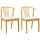 Lot de 2 chaises en bois massif - Style vintage - Jusqu'à 35% de réduction