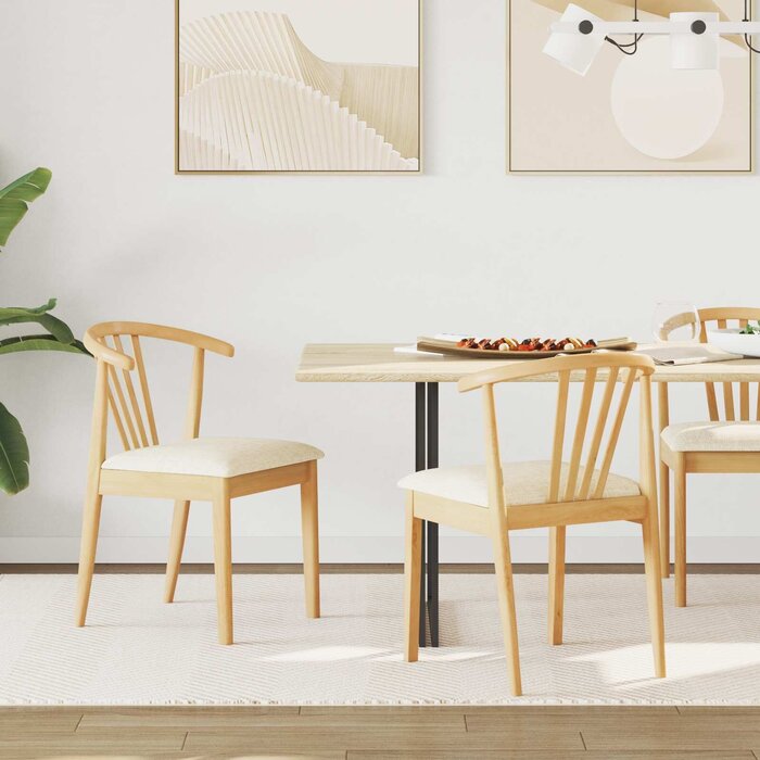 Lot de 2 chaises en bois massif - Style vintage - Jusqu'à 35% de réduction