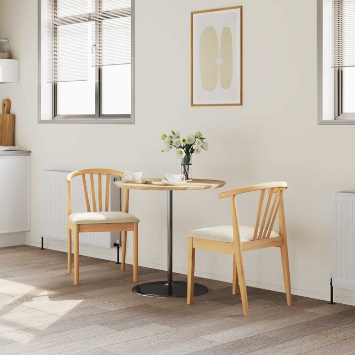 Lot de 2 chaises en bois massif - Style vintage - Jusqu'à 35% de réduction