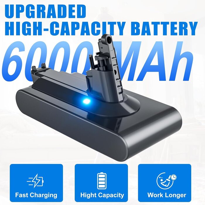Batterie 6000mAh pour Aspirateur V11 (Fixation Vis) - Jusqu'à 34% de remise