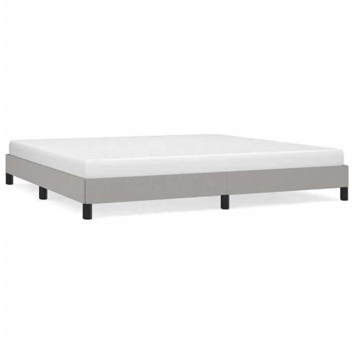 Cadre de lit 200x200 cm Gris - Jusqu'à -34% de remise