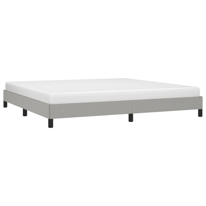 Cadre de lit 200x200 cm Gris - Jusqu'à -34% de remise