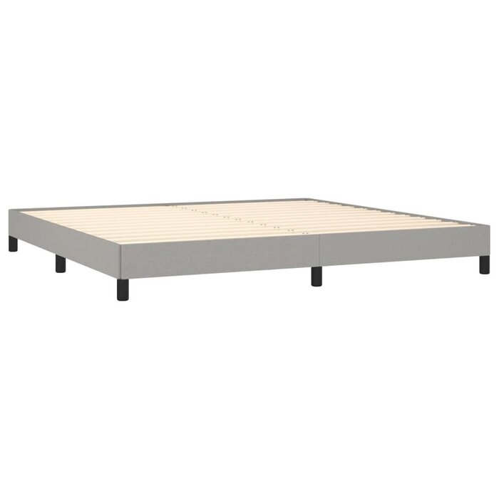 Cadre de lit 200x200 cm Gris - Jusqu'à -34% de remise