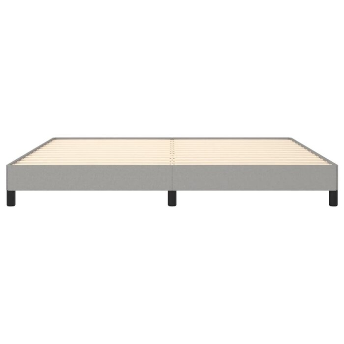 Cadre de lit 200x200 cm Gris - Jusqu'à -34% de remise