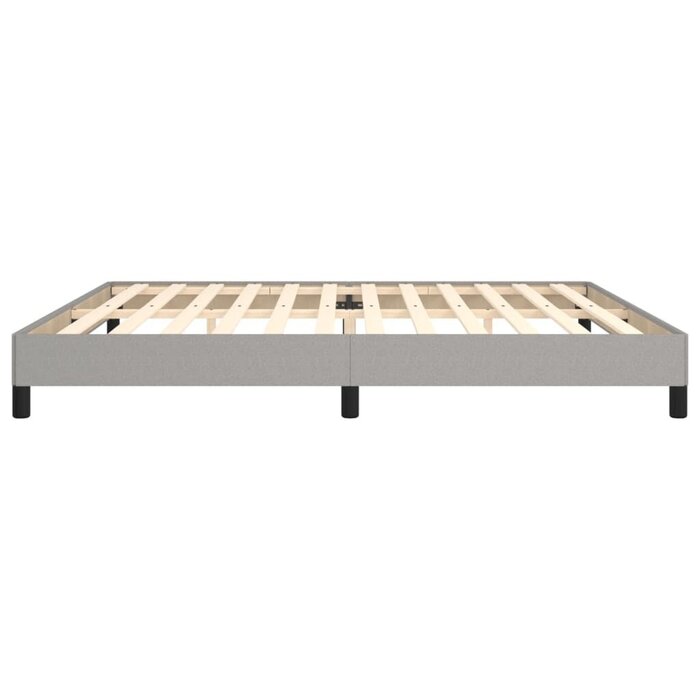Cadre de lit 200x200 cm Gris - Jusqu'à -34% de remise