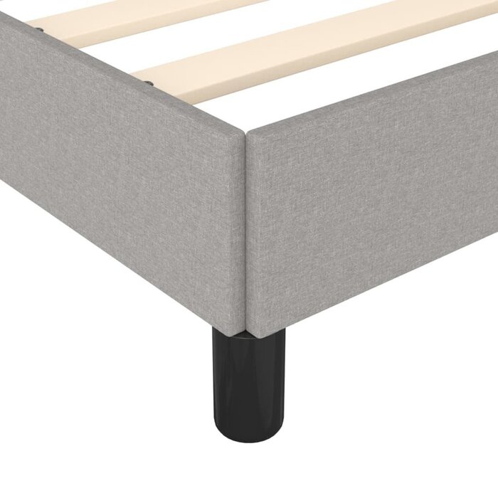 Cadre de lit 200x200 cm Gris - Jusqu'à -34% de remise