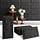 Lot de 10 panneaux muraux 3D aspect pierre noir - Jusqu'à -29%
