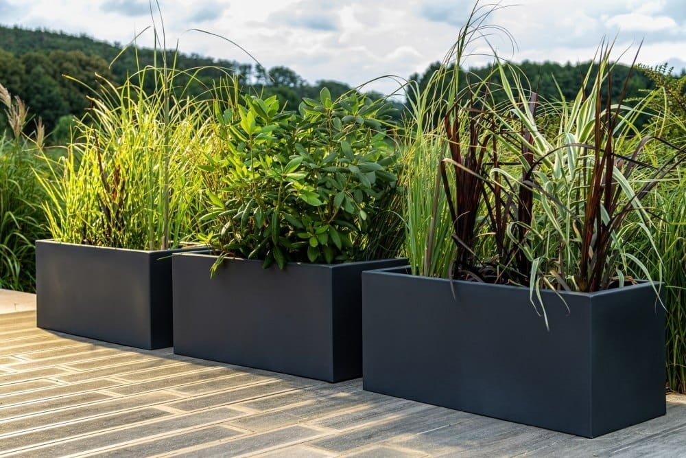 Jardinière haute 90x40x40cm anthracite - Jusqu'à 38% de remise